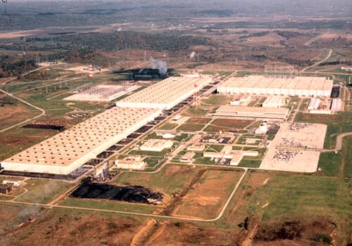 Aerial view of Portsmouth Gaseous Diffusion Plant (PGDP)